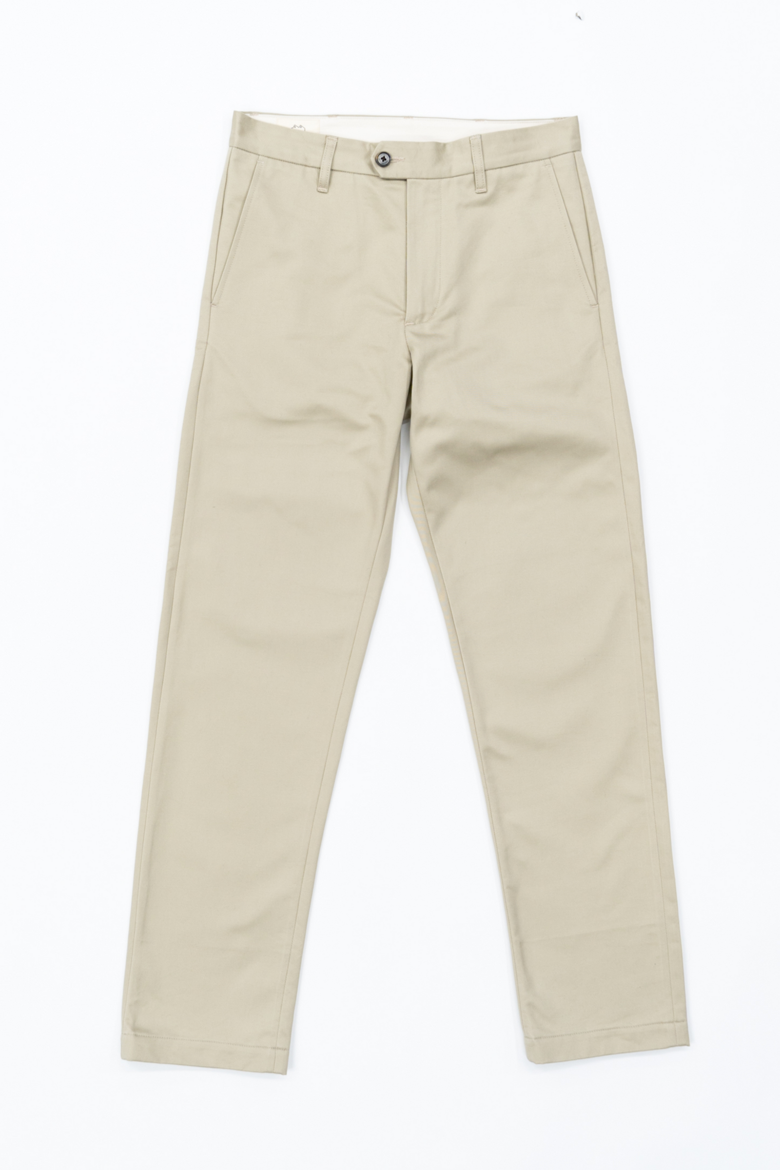 W11 Straight Tapered Stone Japanese Twill Mens Chinos