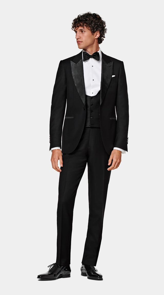 Black Tuxedo Waistcoat