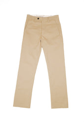 W12 Regular Straight Beige Twill Mens Chinos