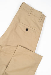 W12 Regular Straight Beige Twill Mens Chinos