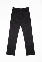 W12 Regular Straight Black Twill Mens Chinos