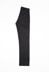 W12 Regular Straight Black Twill Mens Chinos