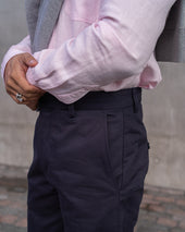 W12 Regular Straight Navy Twill Mens Chinos
