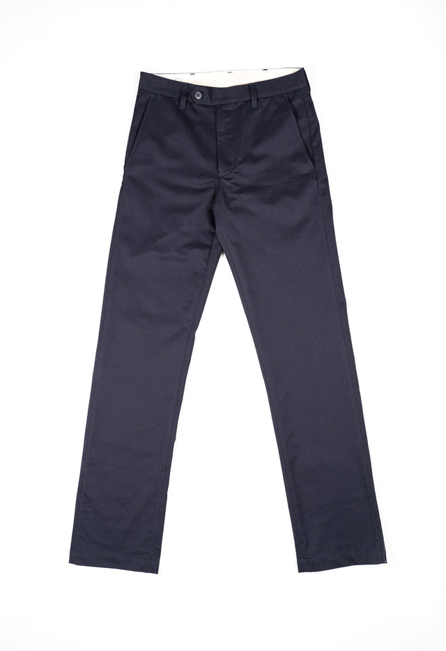 W12 Regular Straight Navy Twill Mens Chinos