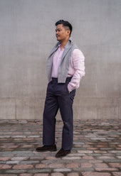 W12 Regular Straight Navy Twill Mens Chinos
