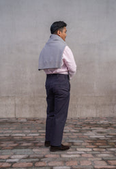 W12 Regular Straight Navy Twill Mens Chinos