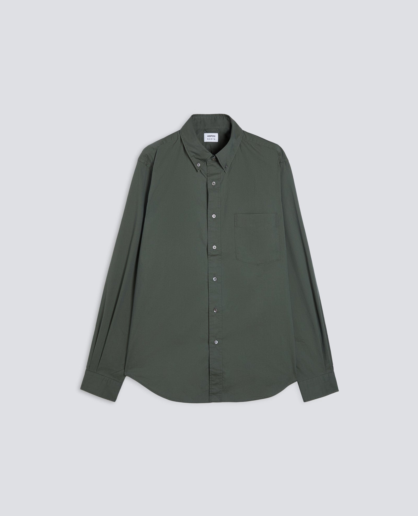 Shirt In Oxford Di Cotone Lavato B D New Magra Foresta