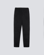 Pants Chino In Gabardina Di Cotone E Lino Nero