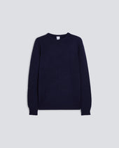 Sweater Girocollo In Lana Inchiostro