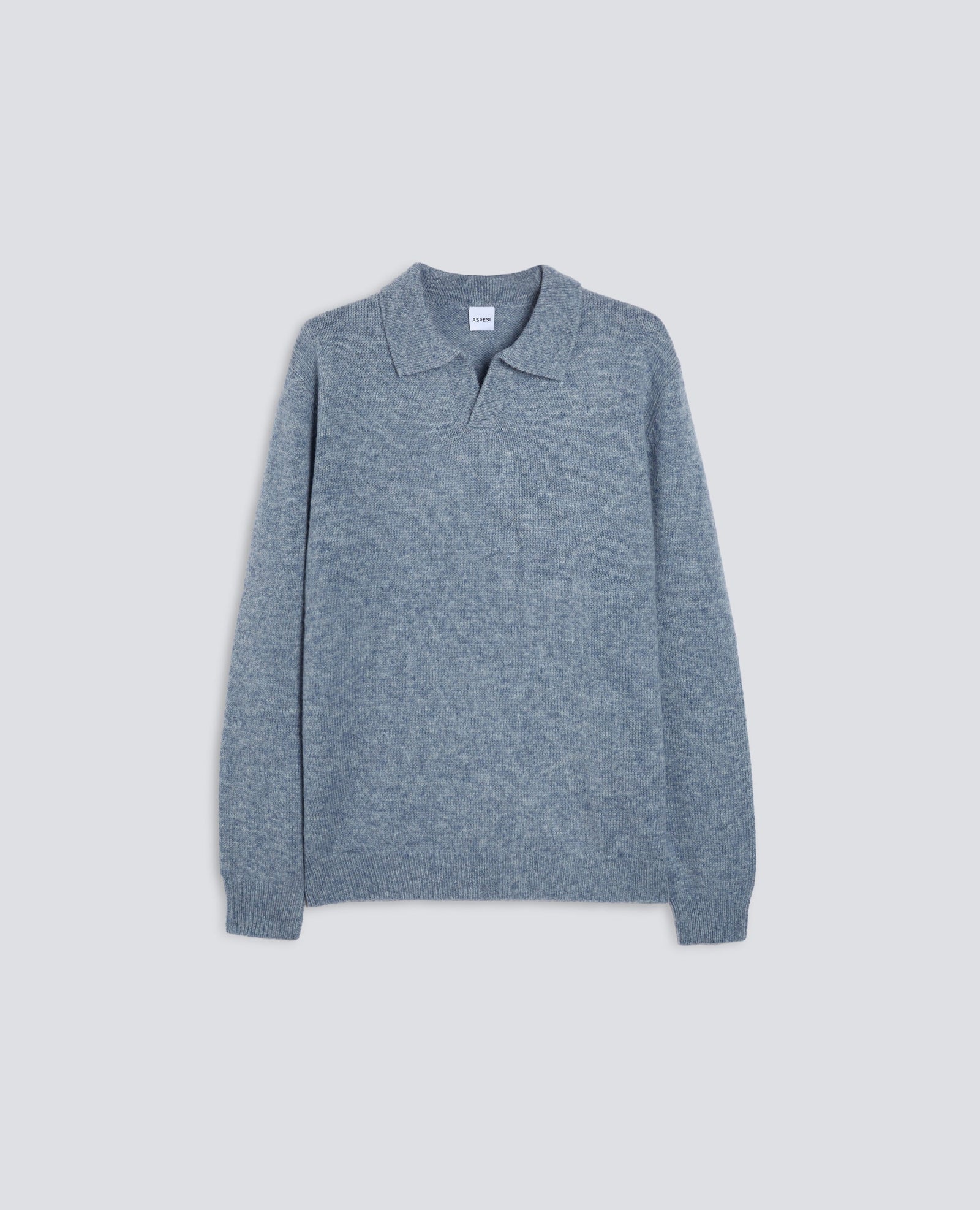 Polo In Lana Azzurro
