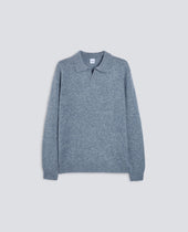 Polo In Lana Azzurro