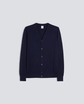 Cardigan In Misto Cotone Cashmere E Lana