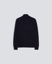 Sweater Con Collo Alto Blu