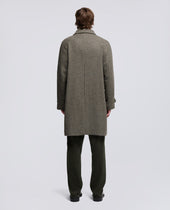 Coat Pascal In Pied De Poule In Lana Militare