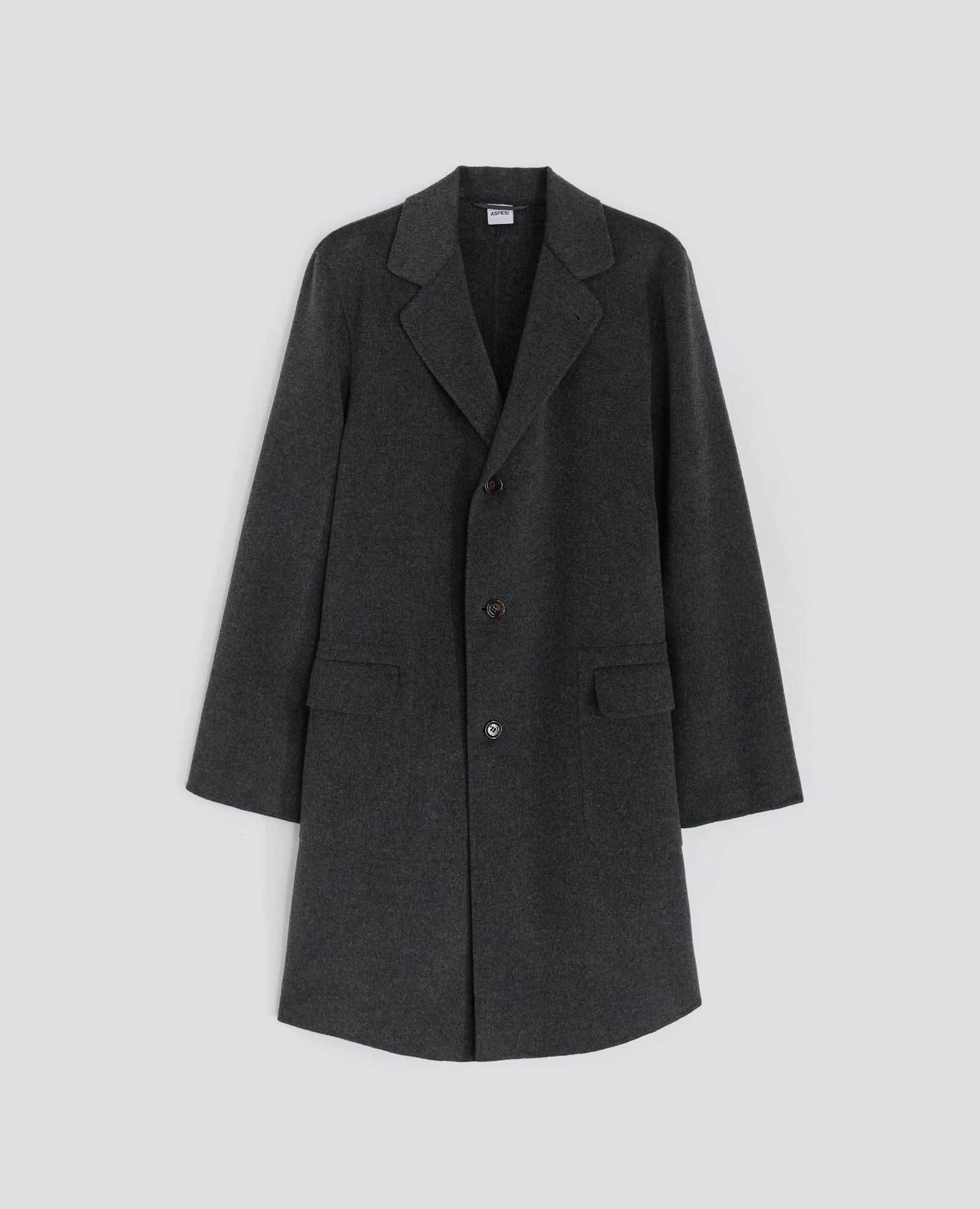 Coat Franklin In Double Di Lana Antracite