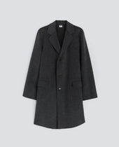 Coat Franklin In Double Di Lana Antracite