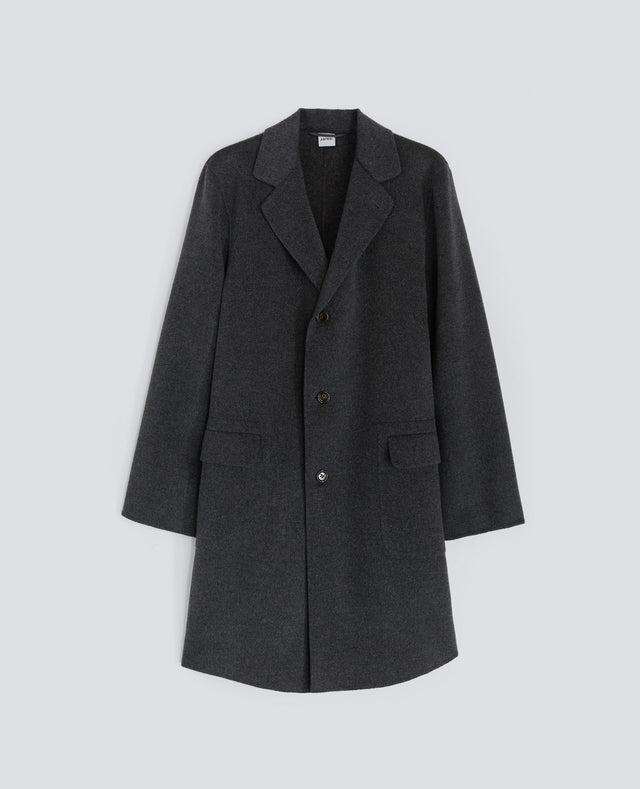 Coat Franklin In Double Di Lana Antracite
