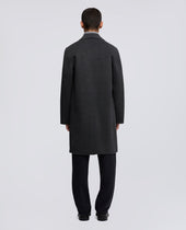 Coat Franklin In Double Di Lana Antracite