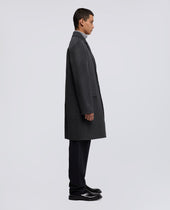 Coat Franklin In Double Di Lana Antracite