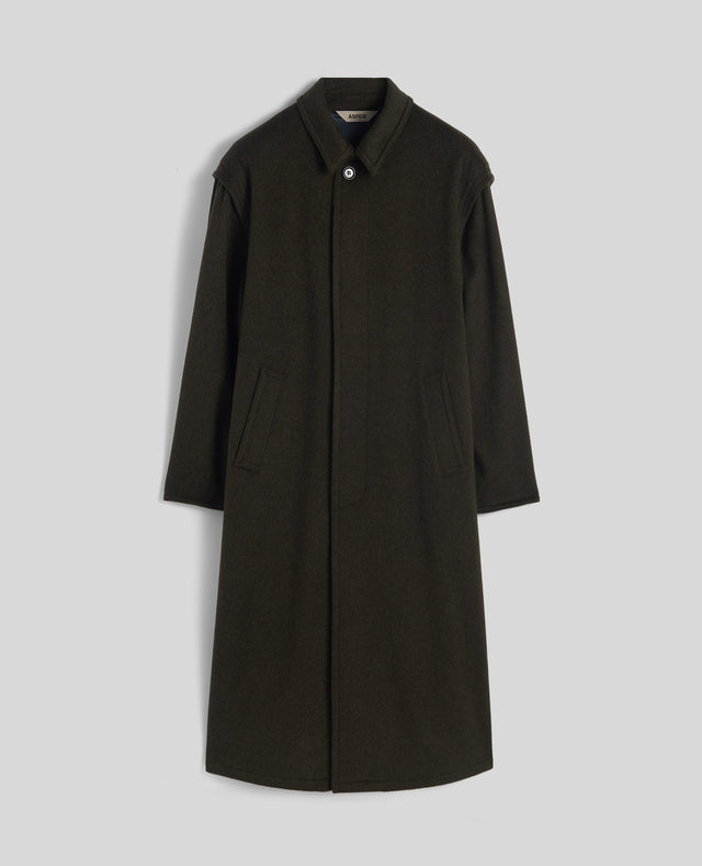 Coat Ernest In Lana Vergine E Alpaca Militare