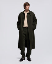 Coat Ernest In Lana Vergine E Alpaca Militare