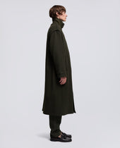 Coat Ernest In Lana Vergine E Alpaca Militare