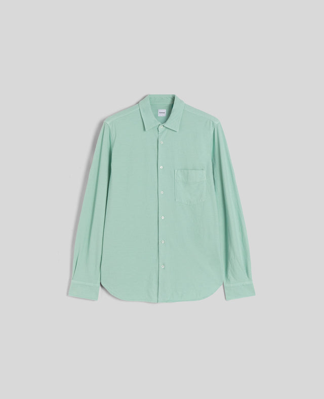 SHIRT IN JERSEY VELLUTATO - MENTA