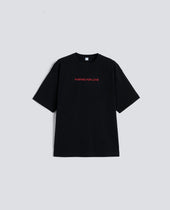 Tshirt Girocollo In Jersey Con Stampa Nero