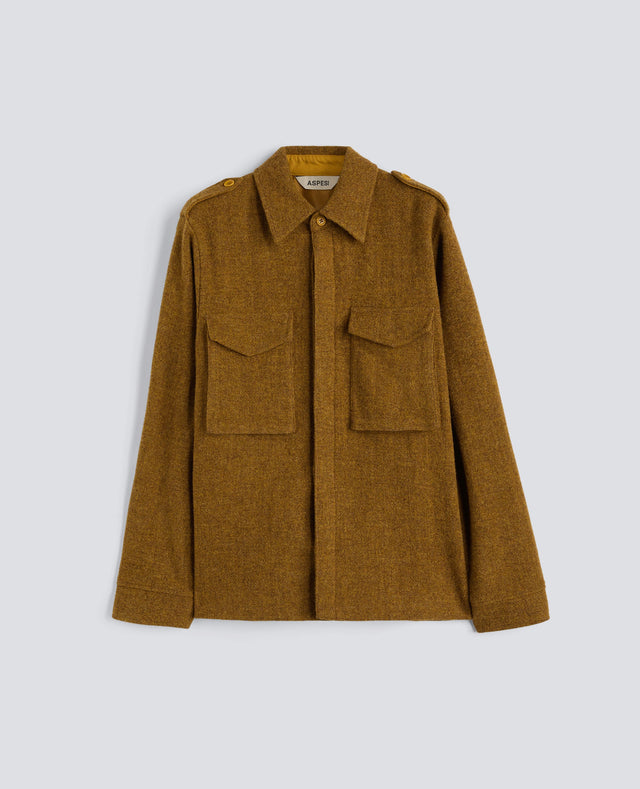 Shirt Field Shirt In Harris Tweed Senape