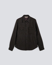 DOUBLE SHIRT IN CHECK WOOL