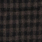 Camicia Doppia In Lana Check Check Marrone