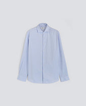 Shirt Vic In Pin Point Di Cotone Azzurro