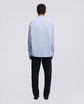 Shirt Vic In Pin Point Di Cotone Azzurro