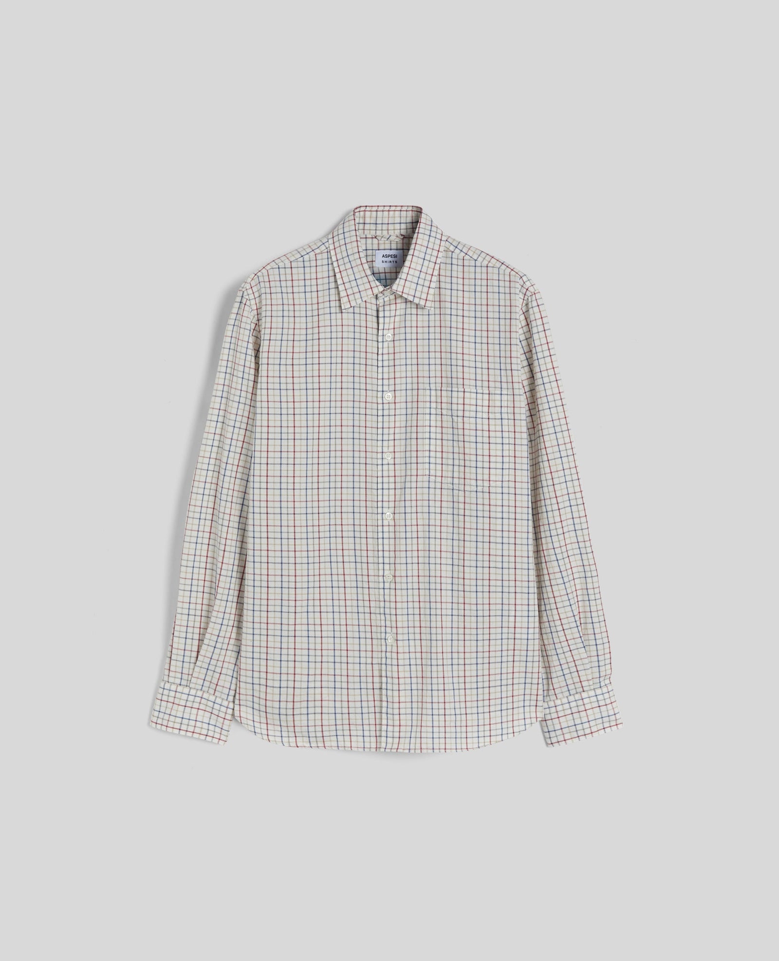 Shirt In Twill Check Naturale