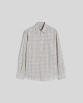 Shirt In Twill Check Naturale