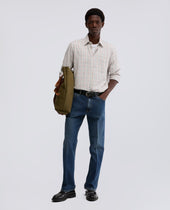 Shirt In Twill Check Naturale