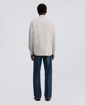 Shirt In Twill Check Naturale