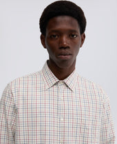 Shirt In Twill Check Naturale
