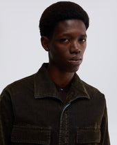 Shirt Militare In Denim Militare