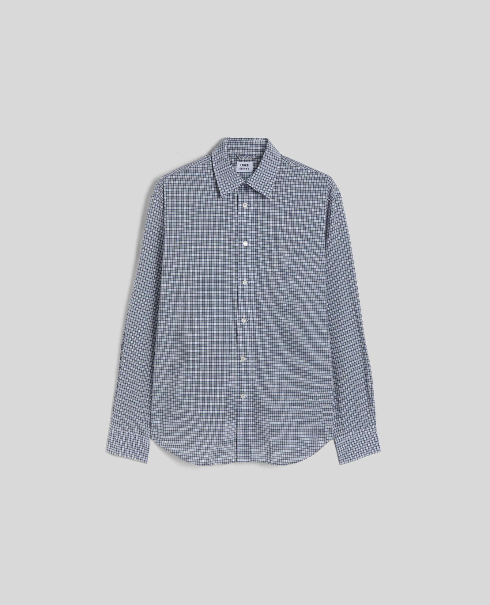 SHIRT IN COTONE CHECK - CHECK BLUETTE