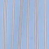 Shirt In Popeline Di Cotone Rigato Azzurro