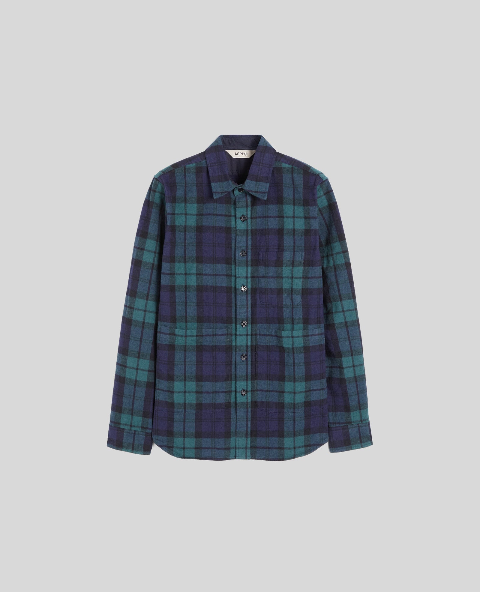 Shirt Utility In Twill Di Cotone Check