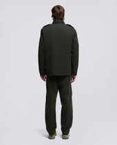 Mini Field Jacket Cot In Tela Di Misto Cotone Verdone