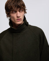 Caban Schafer In Lana Vergine E Alpaca Militare