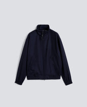 GIUBBOTTO STANTON IN TWILL DI LANA - NAVY