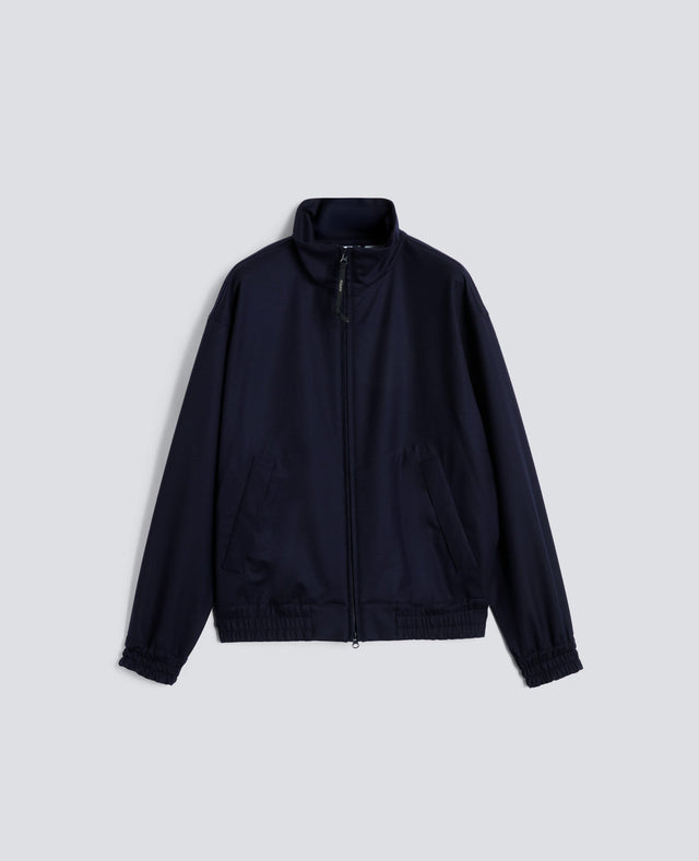 GIUBBOTTO STANTON IN TWILL DI LANA - NAVY