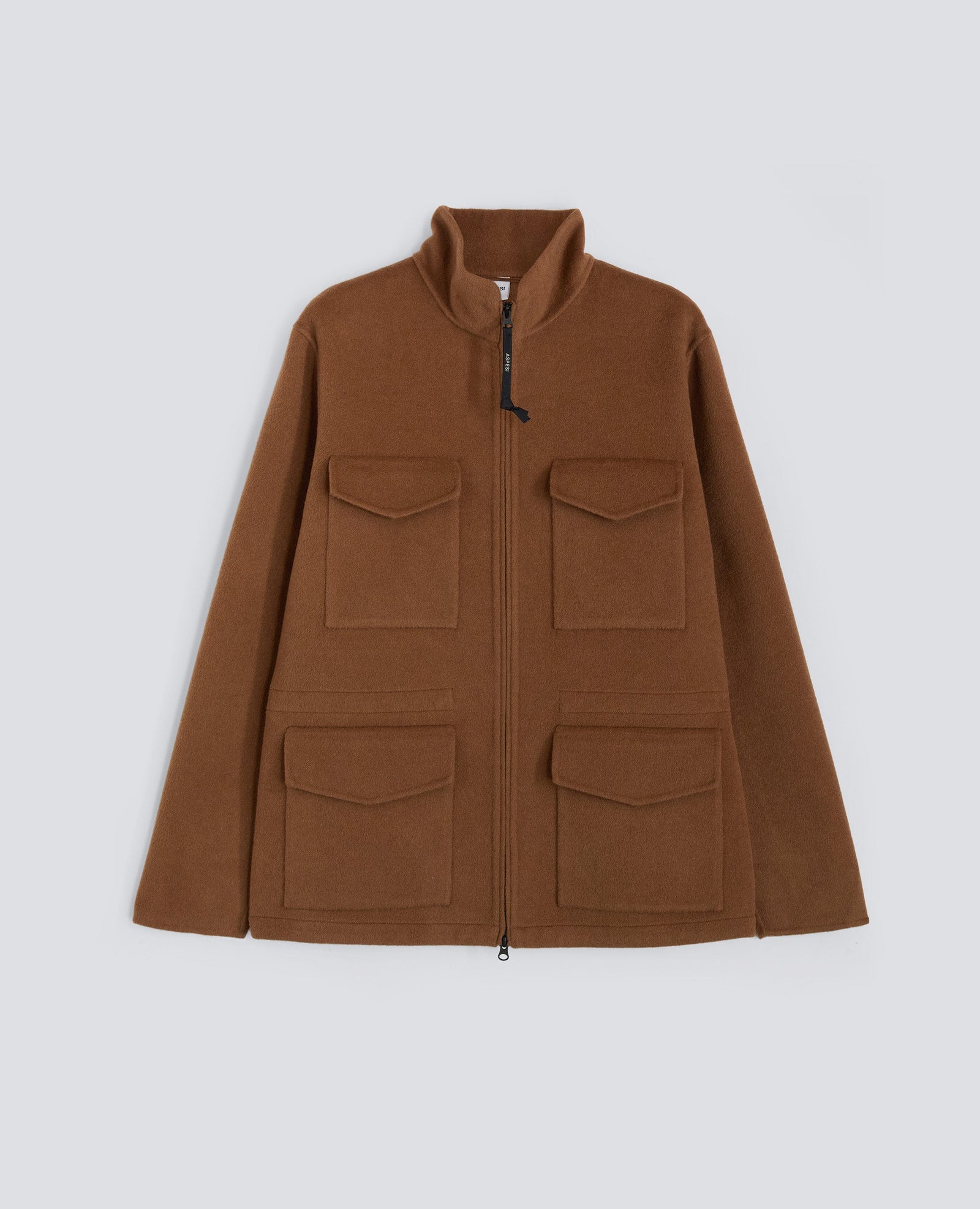 Field Jacket Nelson In Double Di Lana Cammello