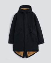 Parka Fuller In Tela Di Cotone Cerata