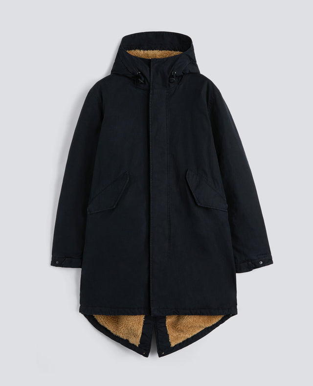 Parka Fuller In Tela Di Cotone Cerata