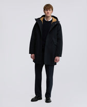 Parka Fuller In Tela Di Cotone Cerata